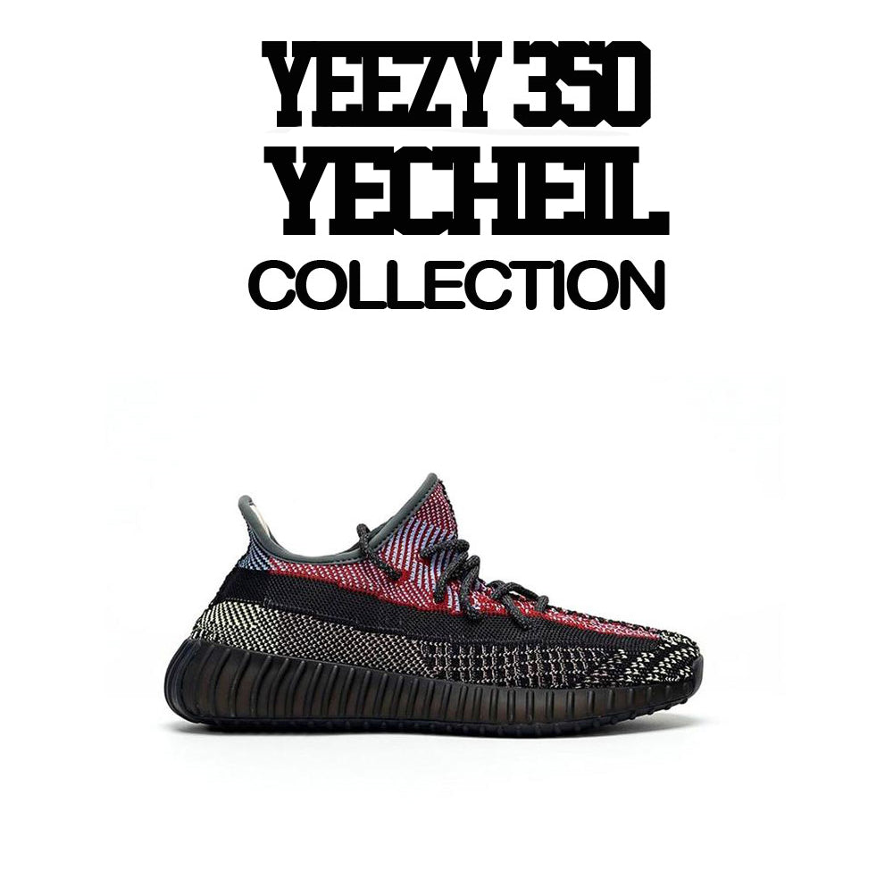 Sweatshirt collection designed to match the yeezy yecheil shoe collection 