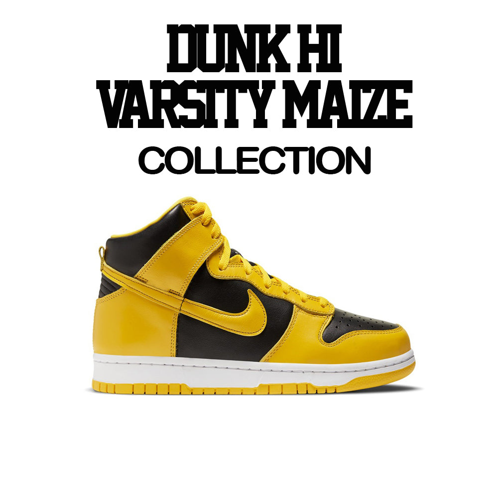 Dunk Hi Varsity Maize Shirt - Wu It - Yellow