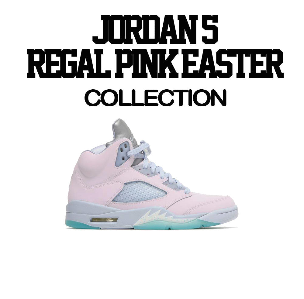 Jordan 5 regal pink easter sneaker tees