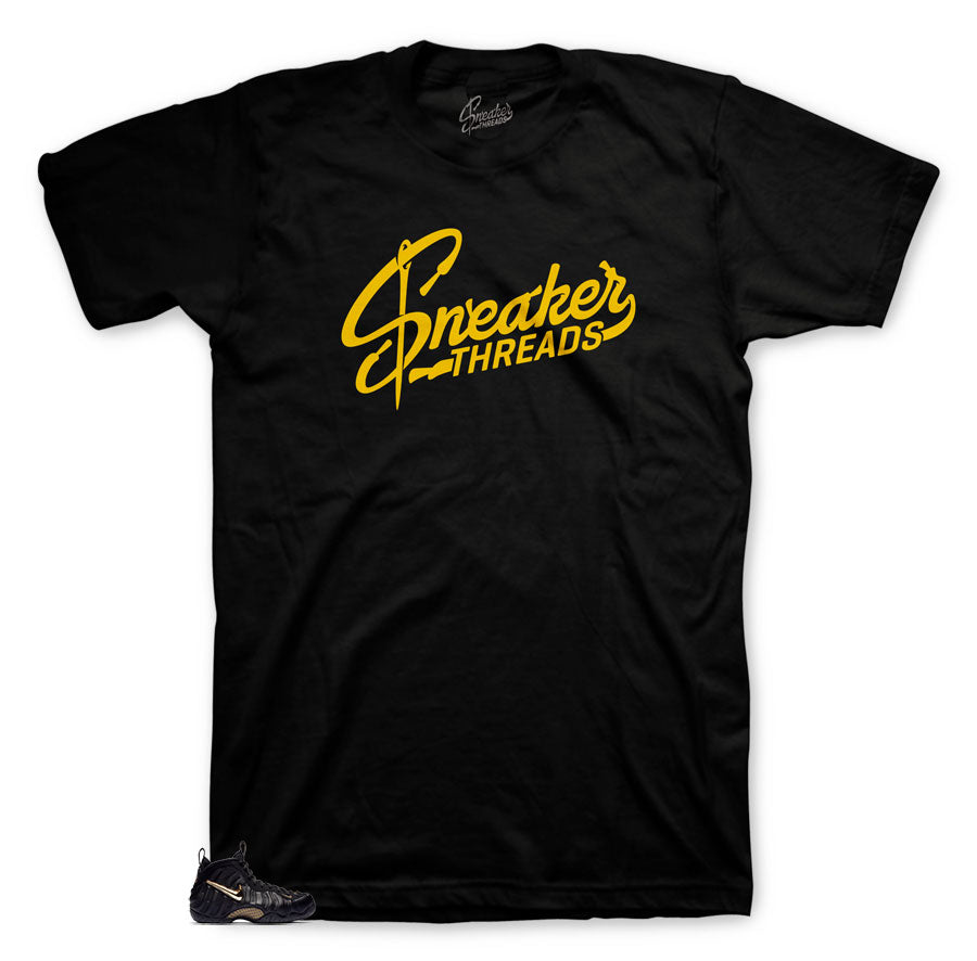 Sneakerthreads exclusive shirt for Black Gold Foams