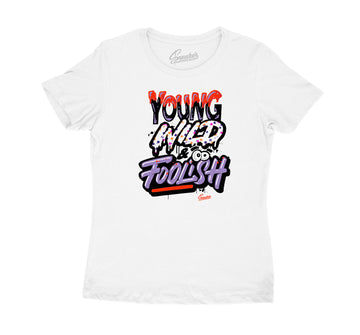 Womens Easter 5 Shirt - Young Wild - White