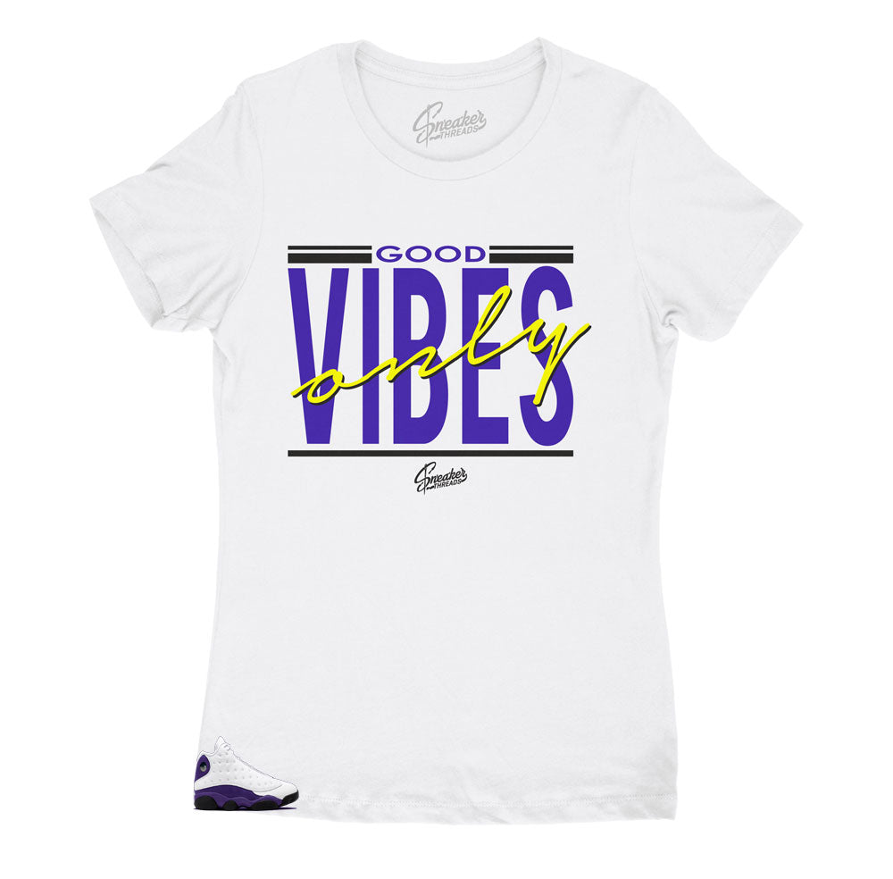 Womens Lakers 13 Shirt collection to match sneakers