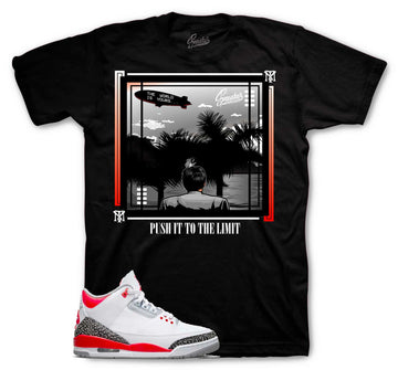 Retro 3 Fire Red Shirt - Is Yours - Black