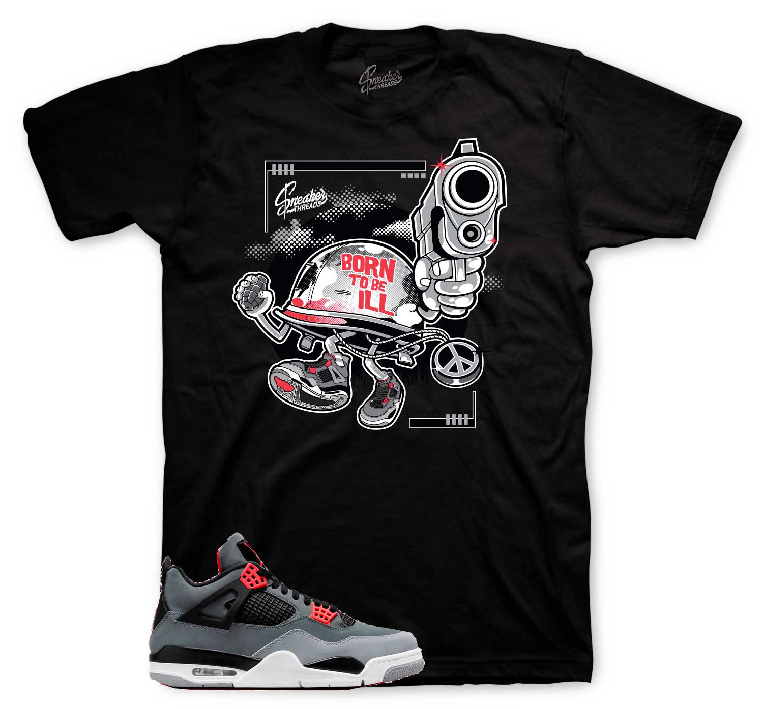 Jordan 4 infrared sneaker tees