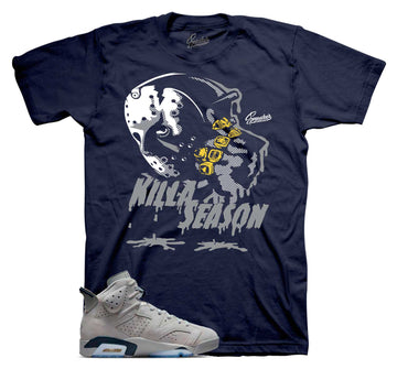 Retro 6 Georgetown Shirt - Killa Season - Navy