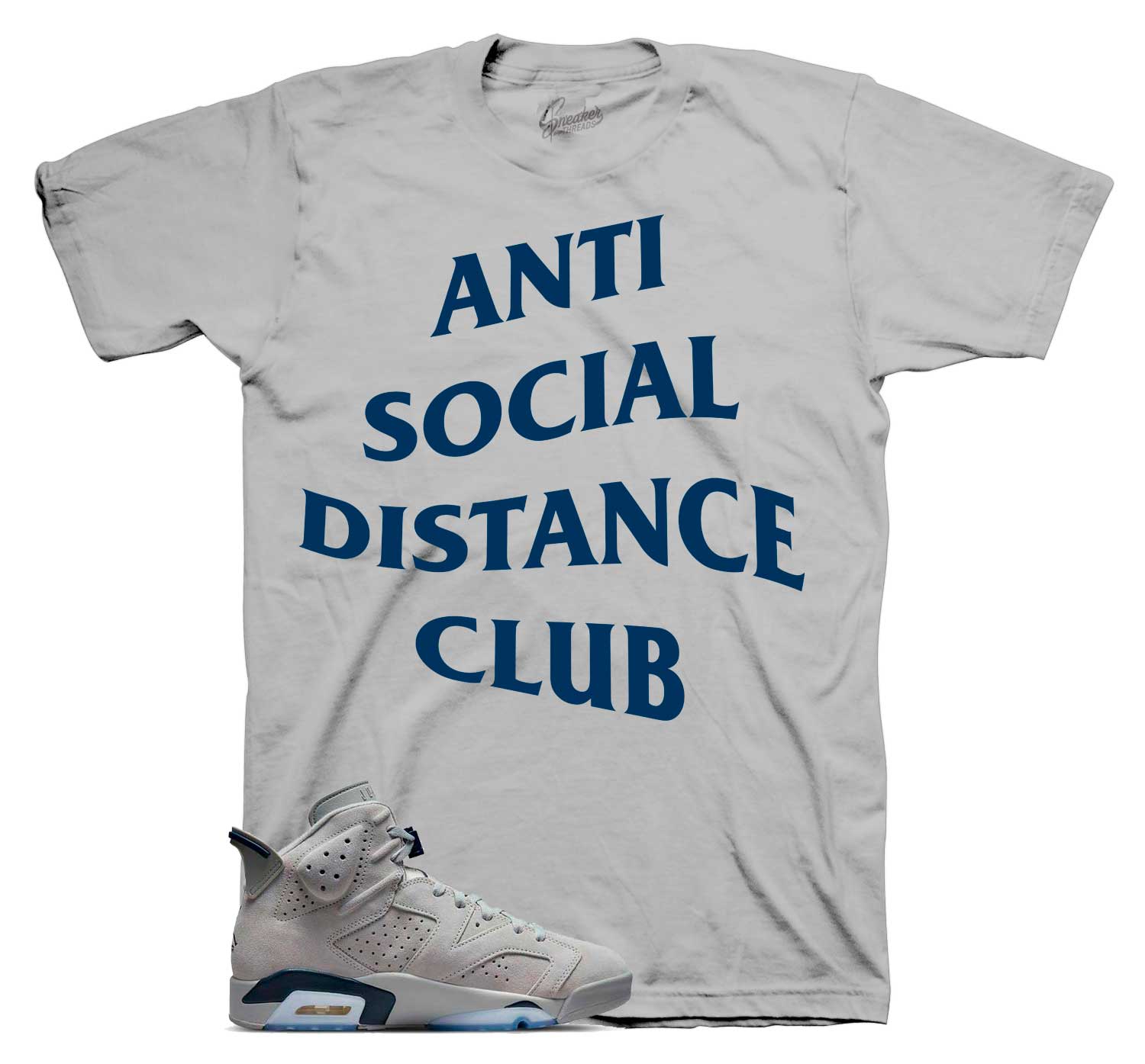Retro 6 Georgetown Shirt - Social Distance - Grey