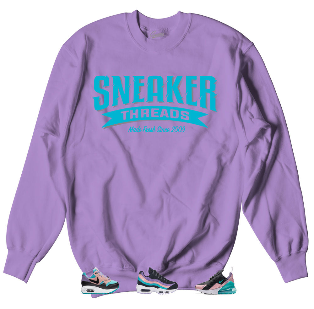 Air Max Sneaker collection have a nice day matches crewneck sweaters designed to match air max have a Nice day 