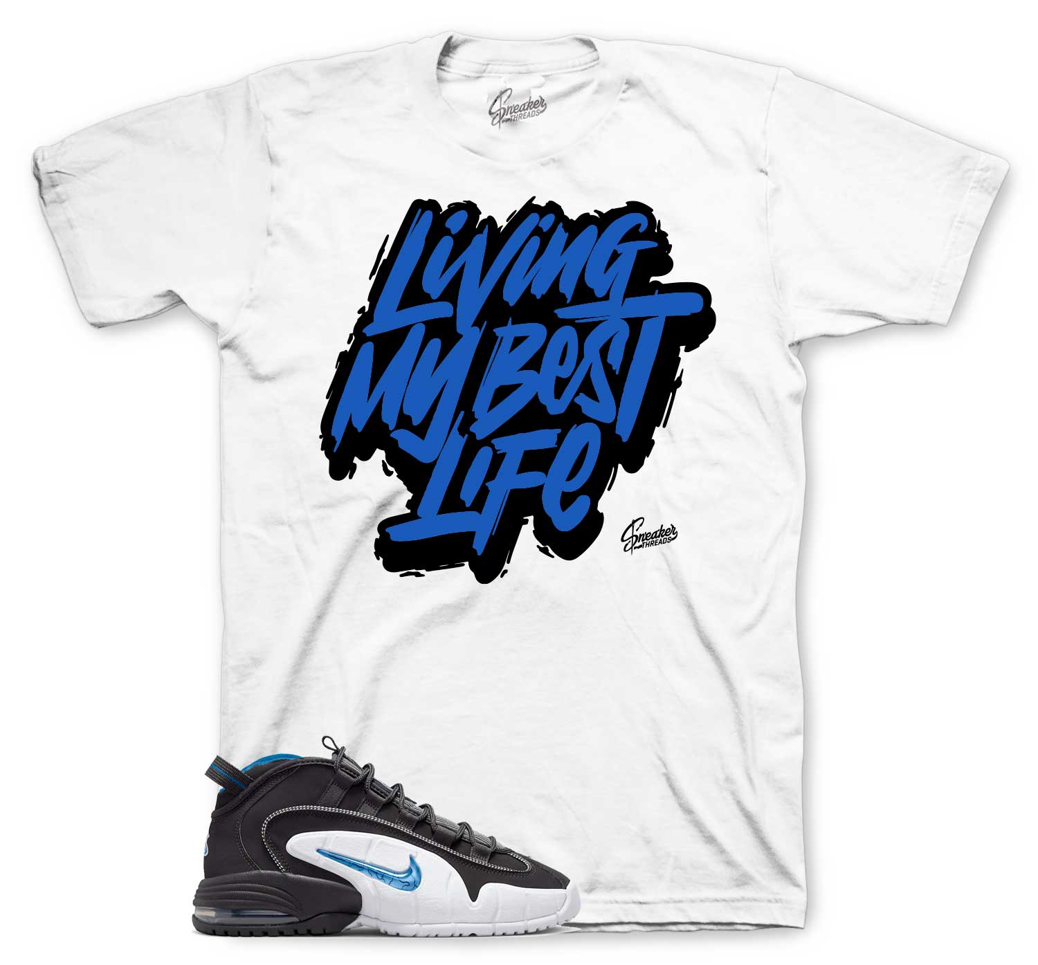 Air Max Penny 1 Orlando Shirt - Living Life - White