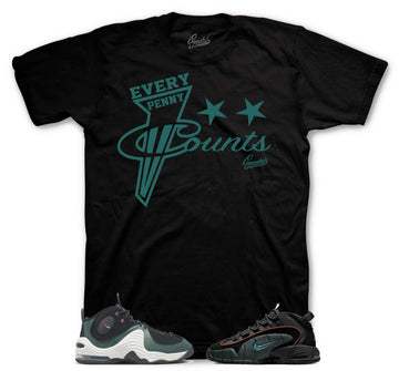 Air Max Penny Faded Spruce Shirt - Every Penny - Black