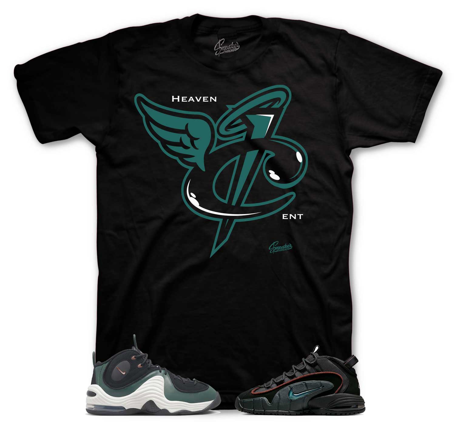 Air Max Penny Faded Spruce Shirt - Heaven Cent - Black