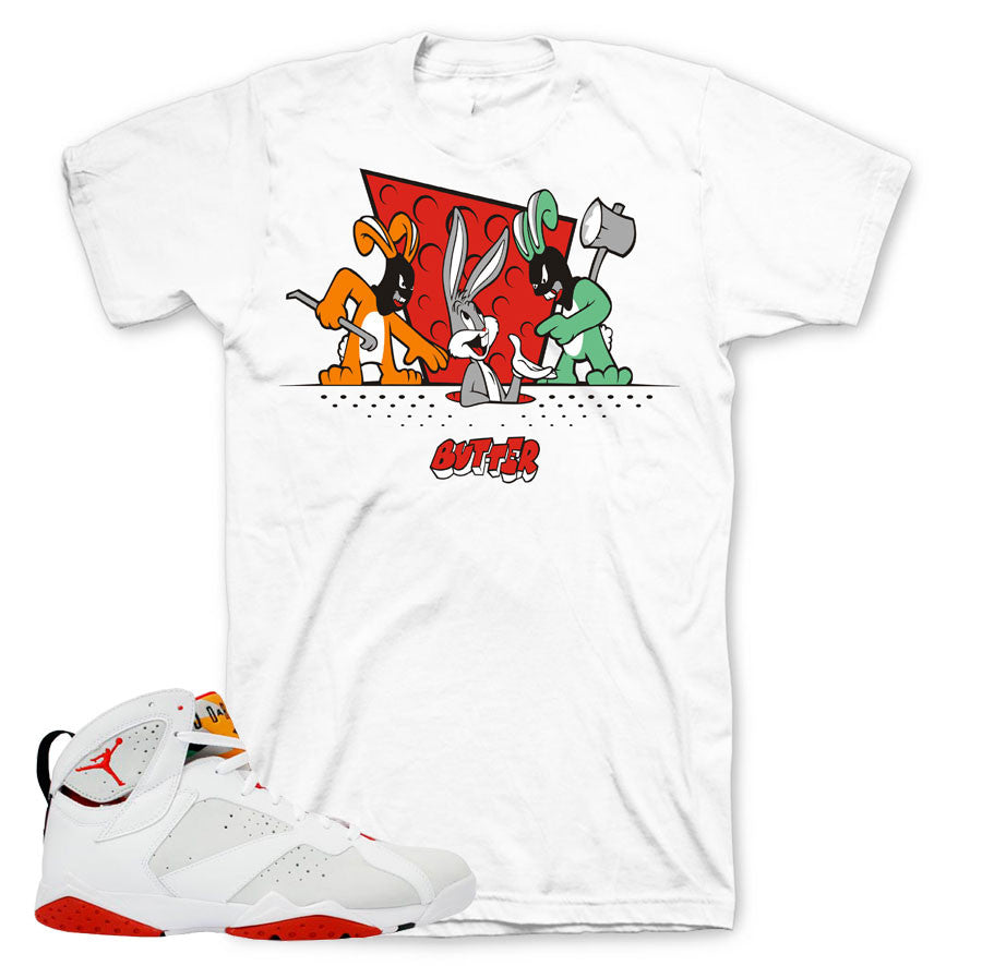 Shirts to match Jordan 7 hare sneaker match hare retro 7 shirts.