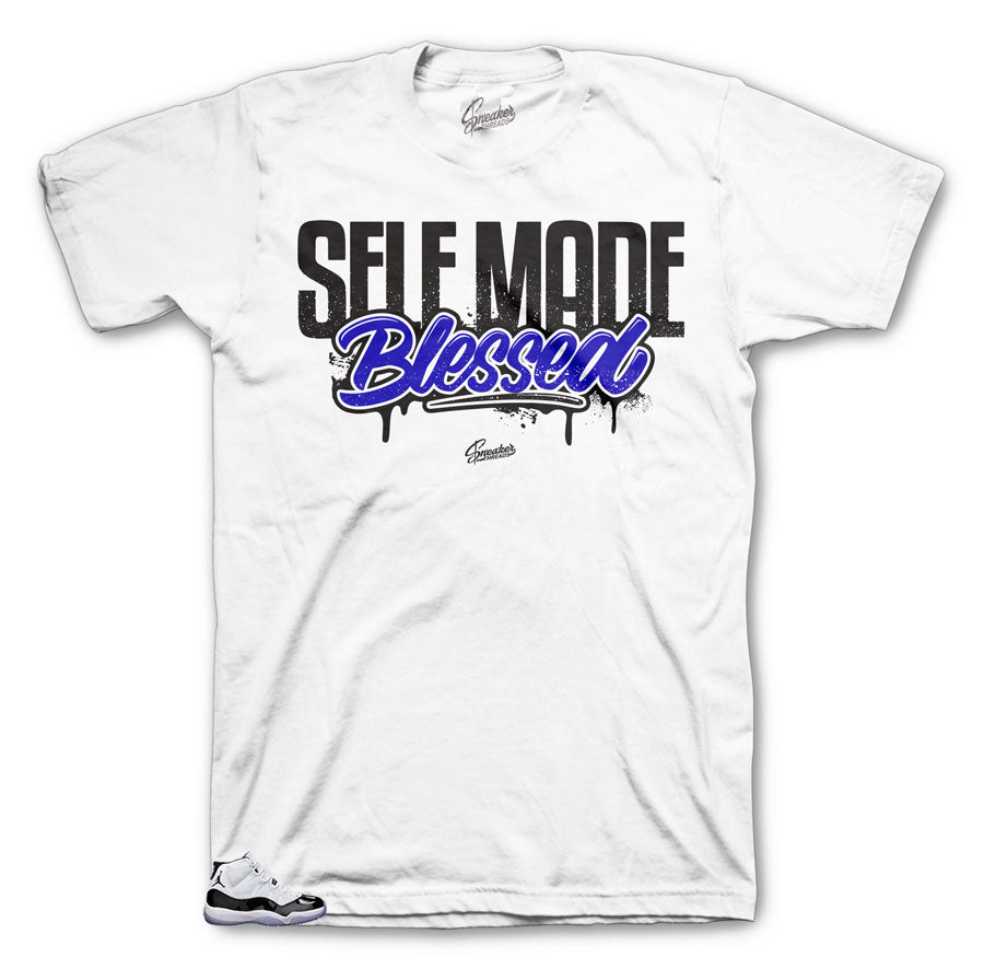 Official Concord Jordan 11 sneaker matching white shirts