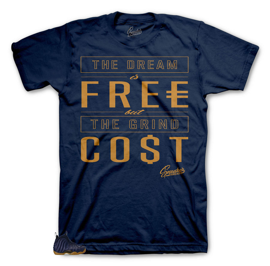 Midnight Navy Foamposite sneaker | Shirts to match Foamposite Midnight Navy sneakers