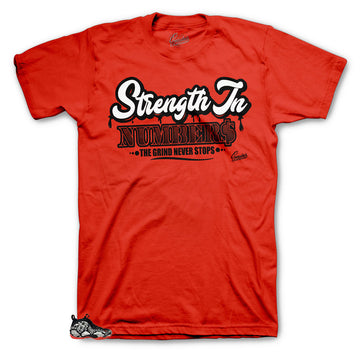 Foamposite Snakskin Habanero Strength In Numbers tee