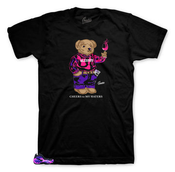 tee collection designed to match the Foamposite purple camo sneaker collection