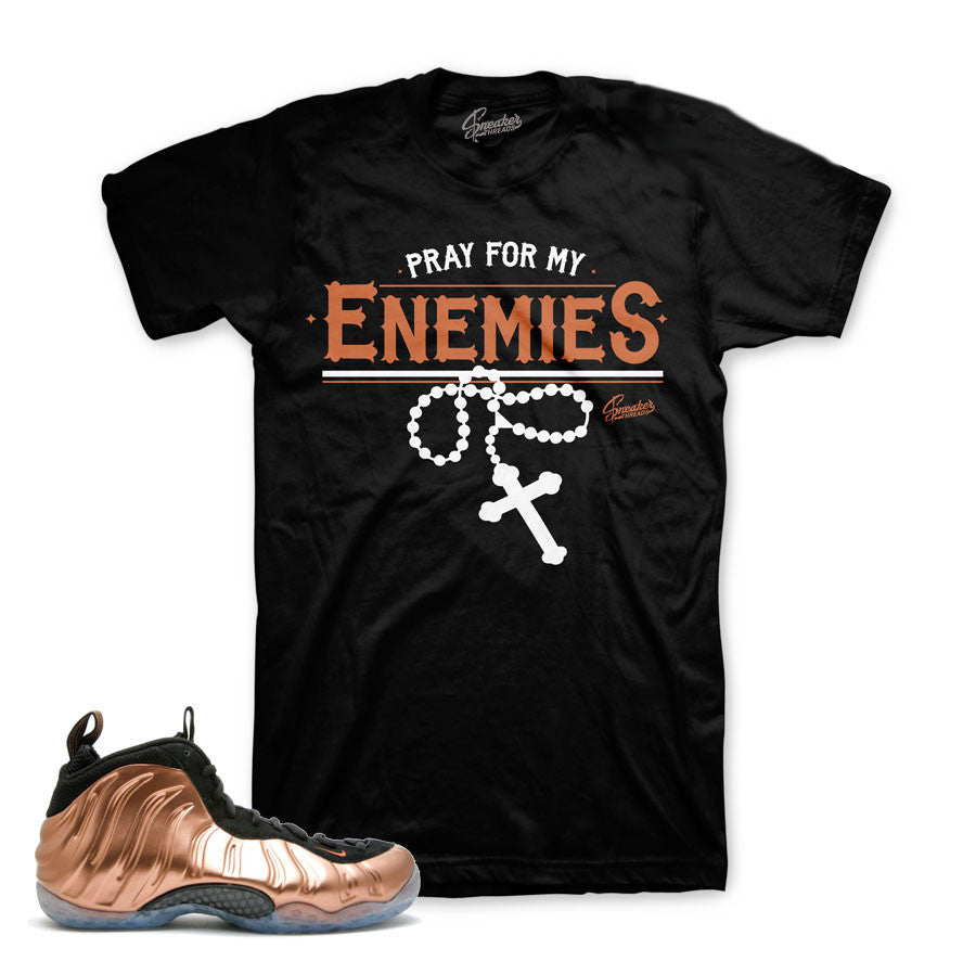 Foamposite Copper Shirt - Enemies - Black