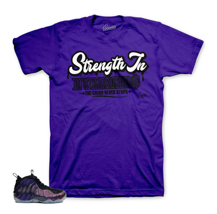 Foamposite eggplant tees | Official matching clothing
