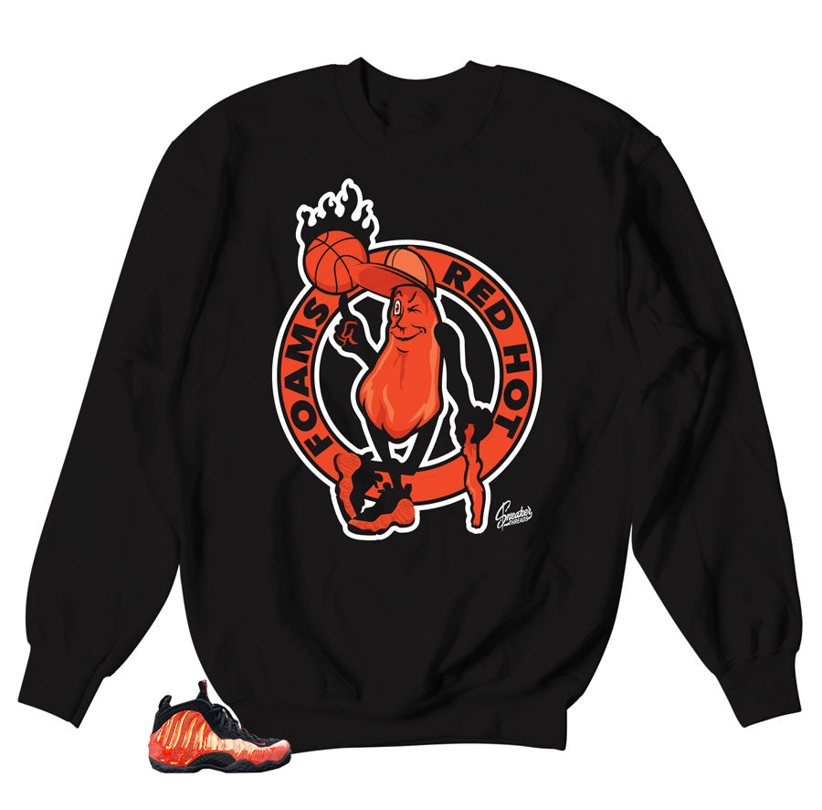 Sweaters to match foamposite habanero red shoes | foam habanero red