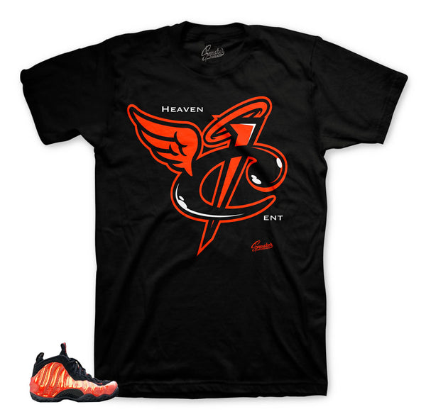 foamposite silver black habanero