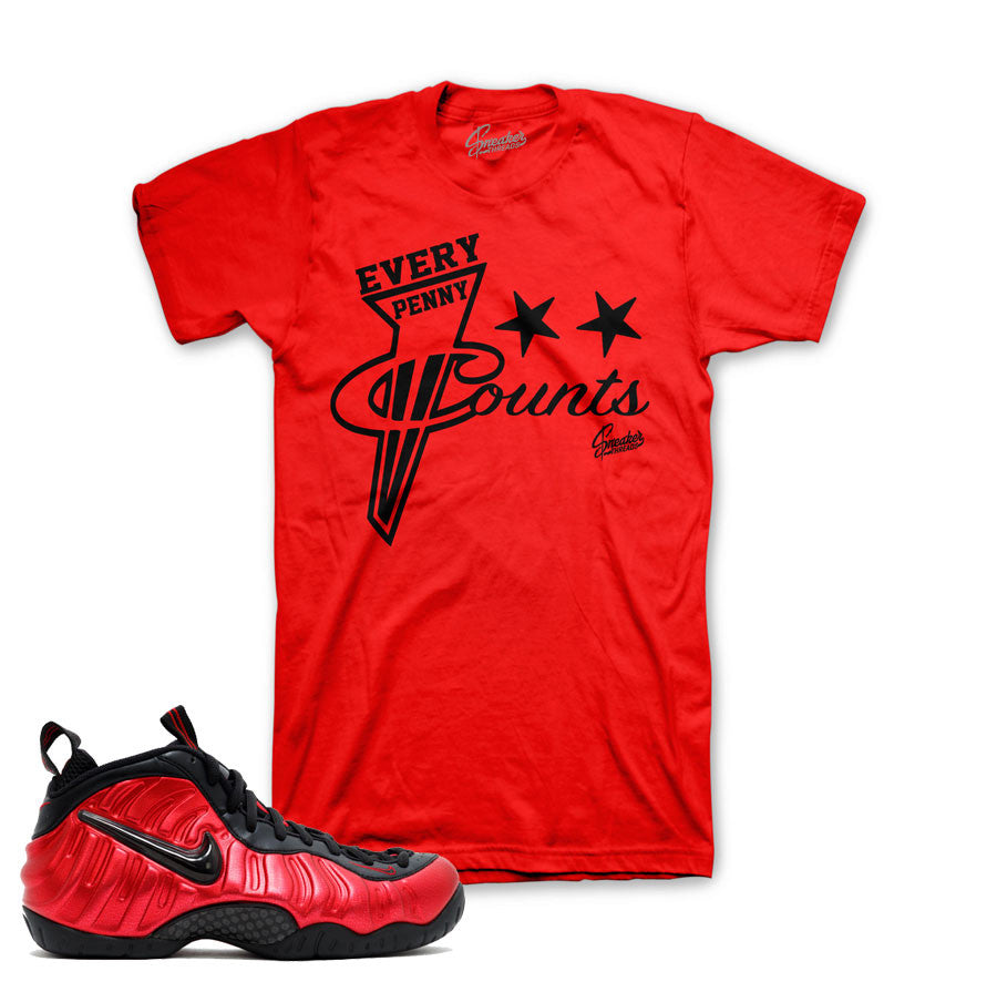 Shirts match foamposite univrsity red sneaker foam varsity red tees.