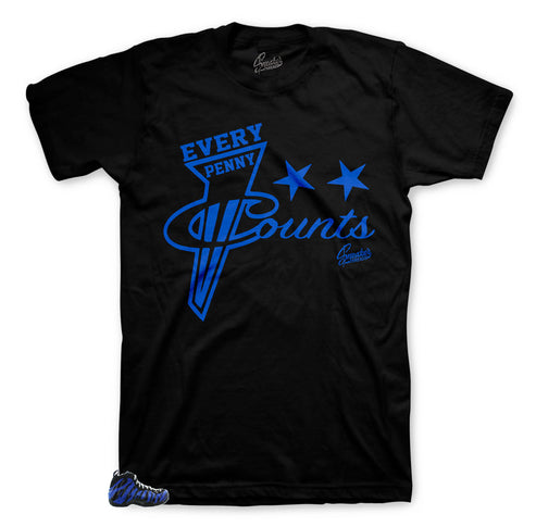 T-Shirt Sneaker Threads "Heaven Cent" - Pour Assortir Aux Nike Foamposite Midnight Navy - Taille S Homme, 100% Coton, Neuf Avec étiquette