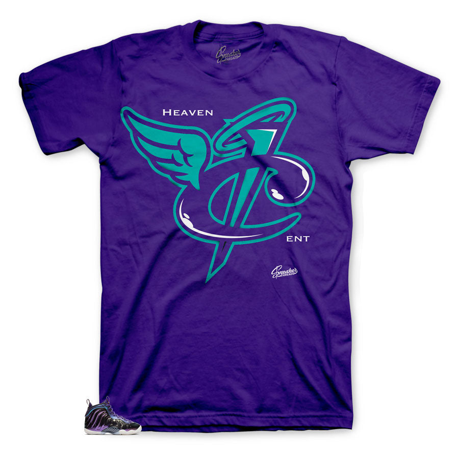 iridescent foamposite sneaker tees match foams perfectly.