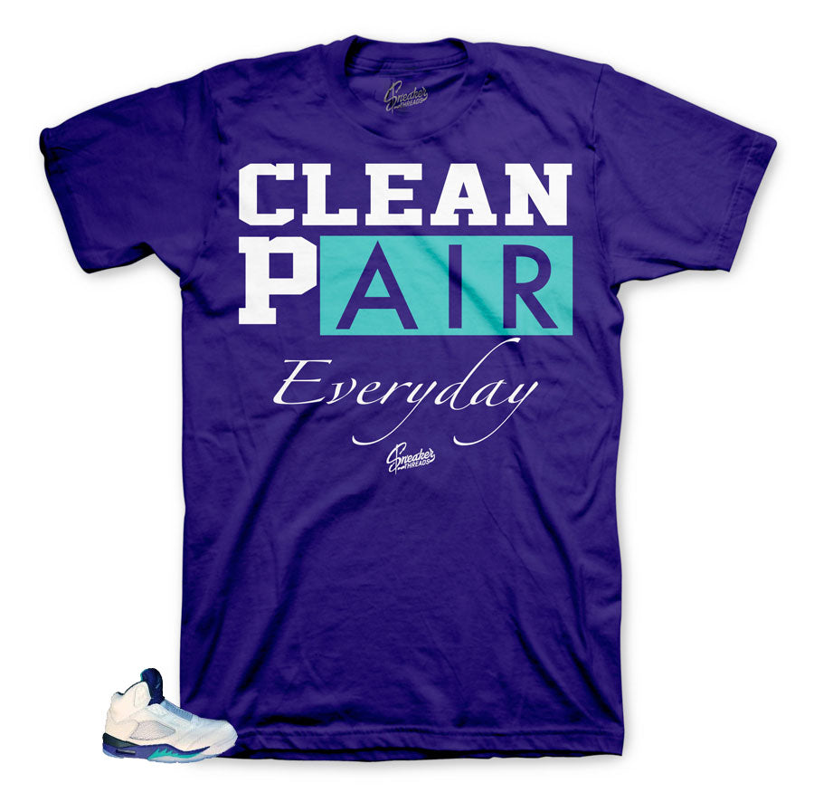 Clean shirt to wear with Jordan 5 Grape Bel Air