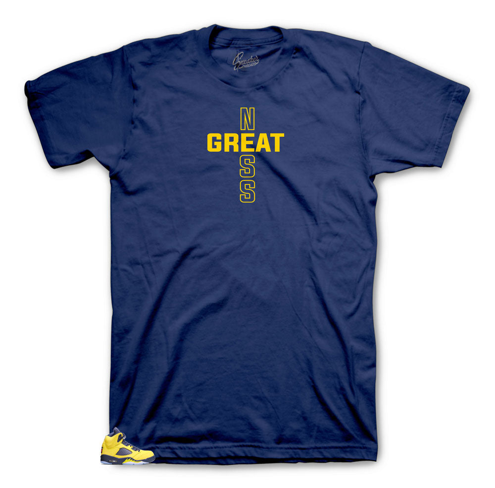 Jordan 5 Michigan best match shirts for fits