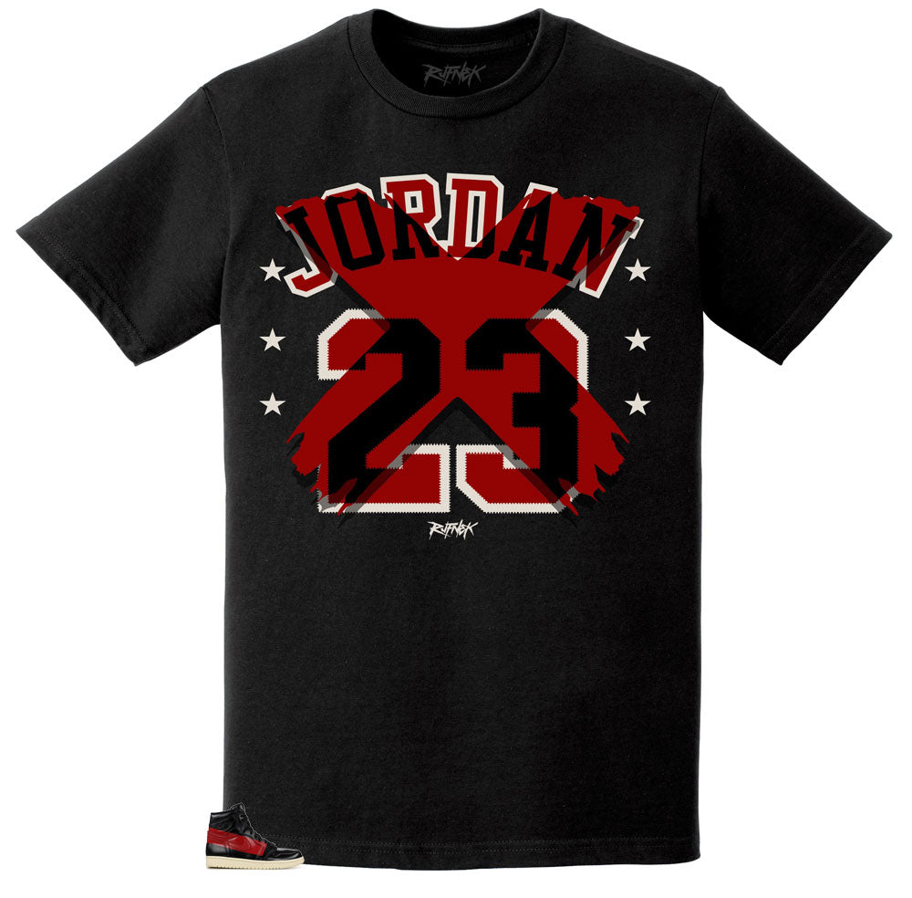 Couture Jordan 1 sneaker tees match shoes perfectly.