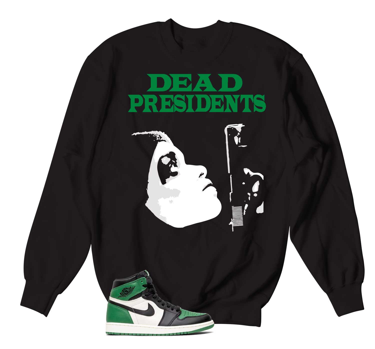 Retro 1 Lucky Green Sweater - Dead Pres - Black