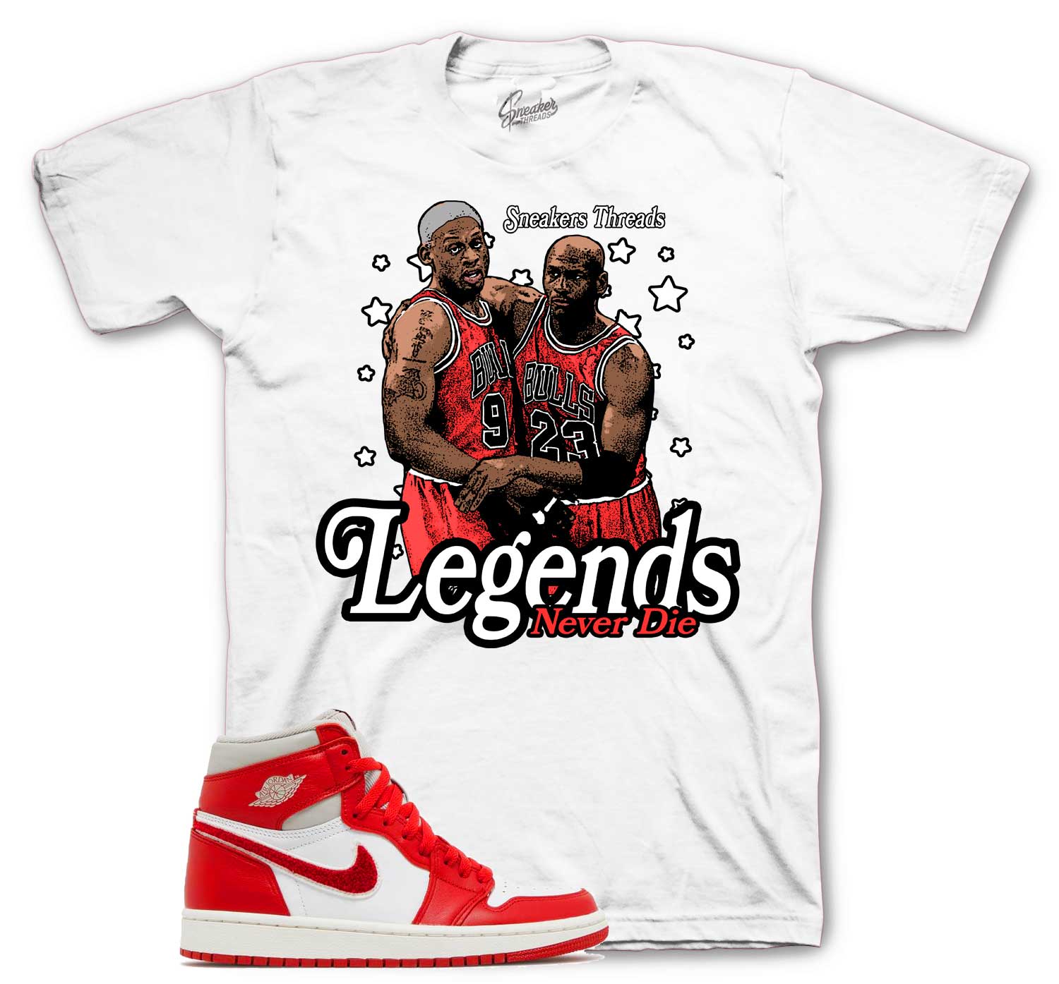 Retro 1 Newstalgia Shirt - Legends - White