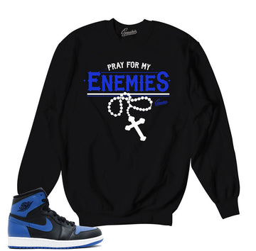 OG Jordan 1 royal sweaters match retro 1 shoes.