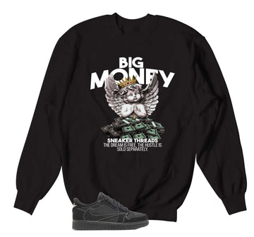 Retro 1 Black Phantom Sweater - Big Money - Black
