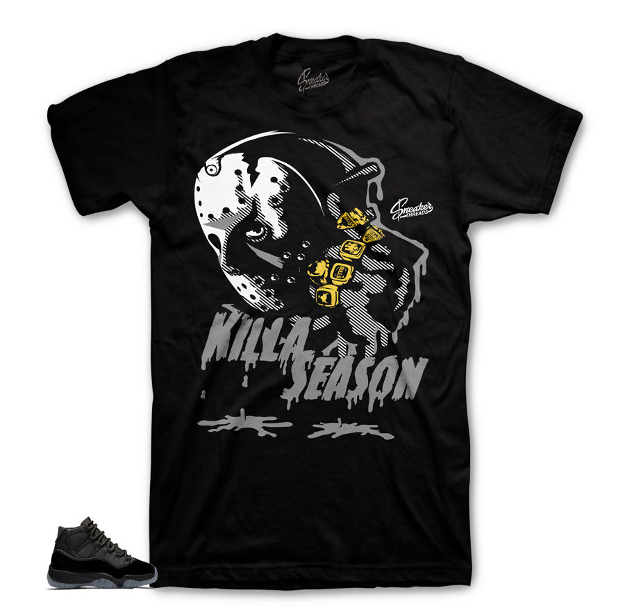 Jordan 11 Cap & Gown Killa  Season Matching Shirt