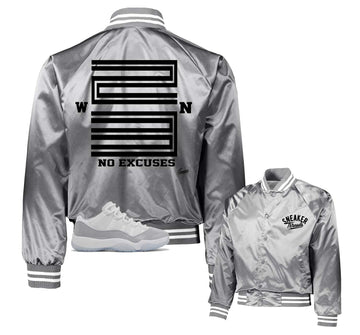 Retro 11 Cement Grey Jacket - Win 23 - Silver