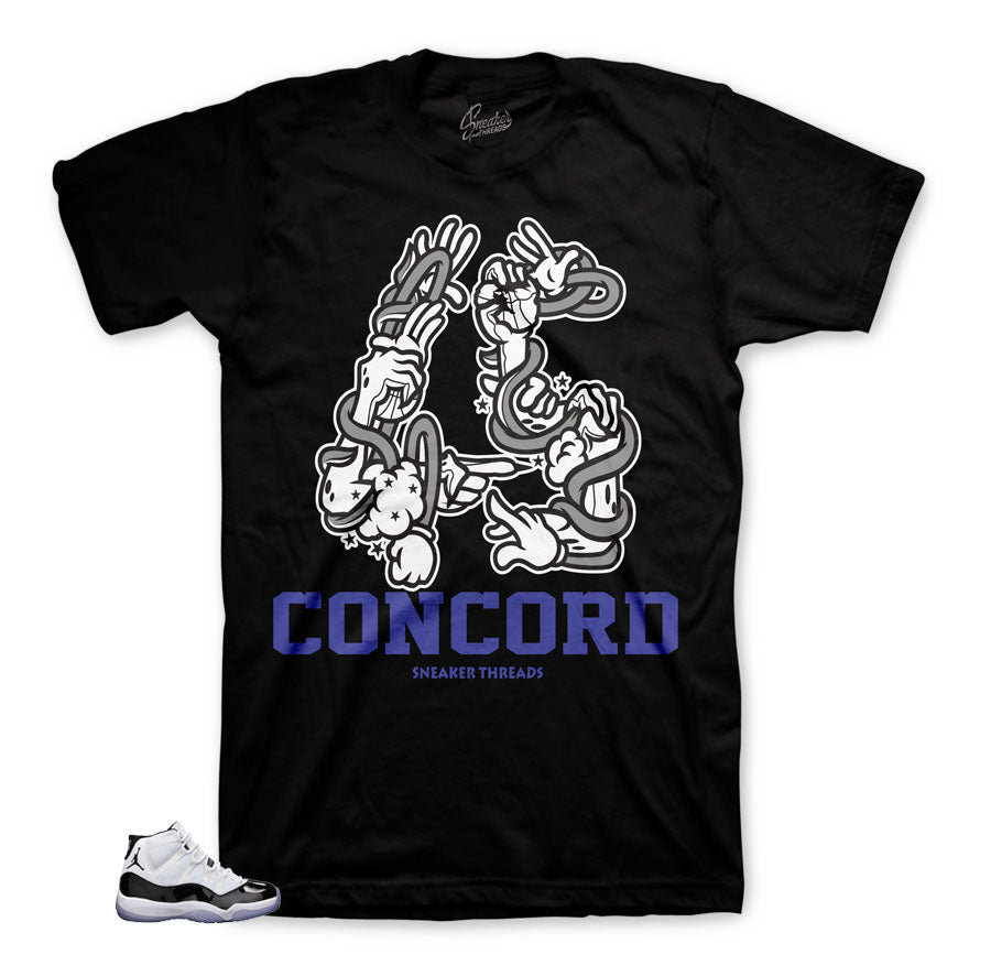 Jordan 11 concord tees match shoes | Sneaker tees official concord 11