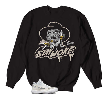 Retro 11 IE Orewood Brown Sweater - Stay woke - Black