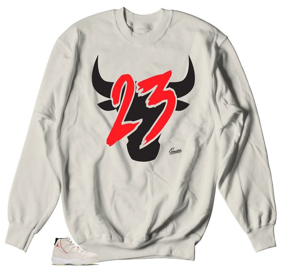 Toro Jordan 23 Sweaters | Jordan 11 Platinum Tint