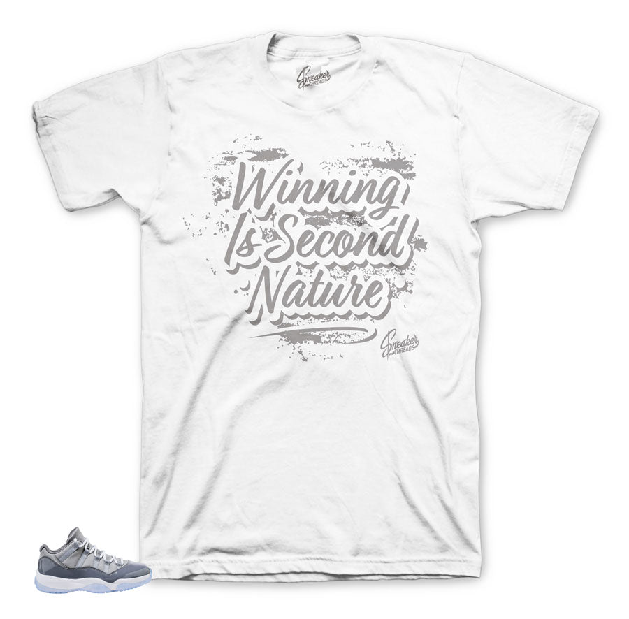 Official matching clothing and apparelfor Jordan 11 cool grey.