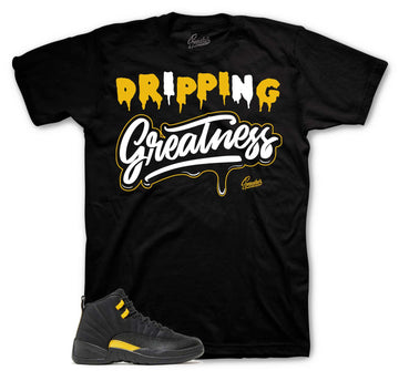 Retro 12 Black Taxi Shirt - Drip Greatness - Black