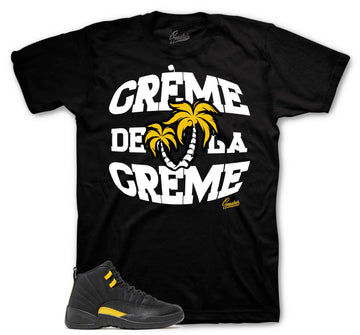 Retro 12 Black Taxi Shirt - Creme - Black