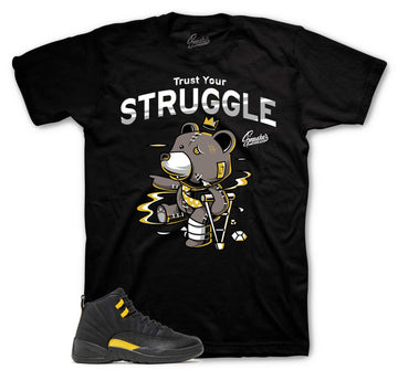 Retro 12 Black Taxi Shirt - Trust Your Struggle - Black