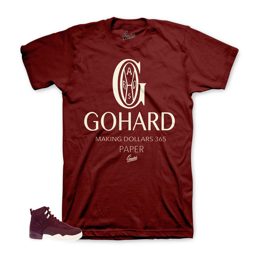 Jordan 12 bordeaux | Official matching sneaker tees.