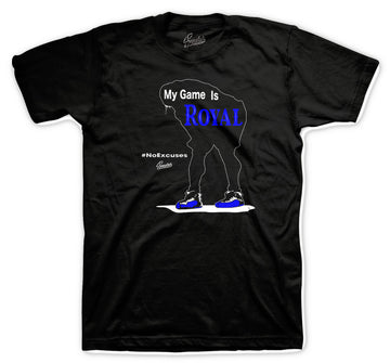 Retro 12 Game Royal Shirt - Sick - Black