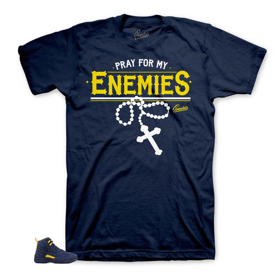 Enemies Cross tee to match Michigan 12's