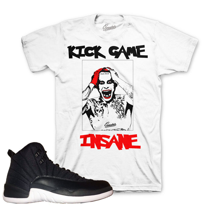 Jordan 12 nylon shirts match retro 12 neoprene sneaker match tee.