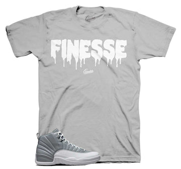 Retro 12 Stealth Shirt - Finesse - Silver