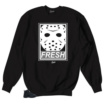 Black Winterized 12's Sneaker sweater