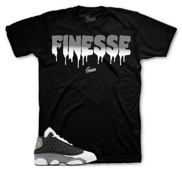 Retro 13 Black Flint Shirt - Finesse - Black