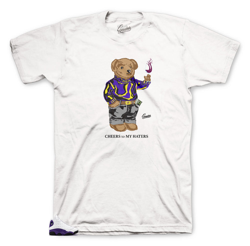 Retro 13 Lakers Shirt - Cheers Bear - White